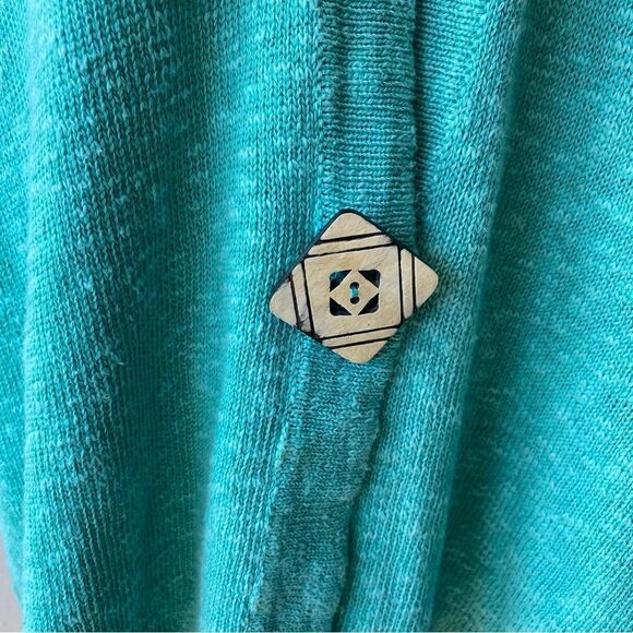 Willow Knit Chunky Open Front Sweater Button SZ S - Picture 10 of 15